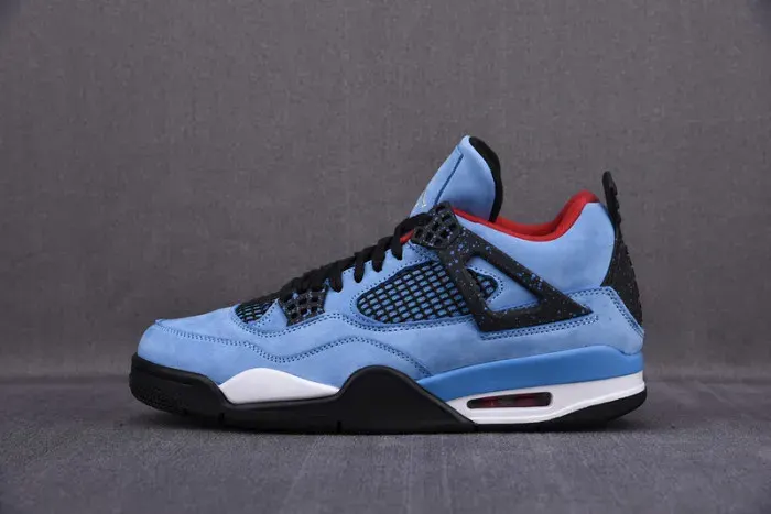 Travis Scott X Air Jordan 4 “Houston Oilers” University Blue 308497-406