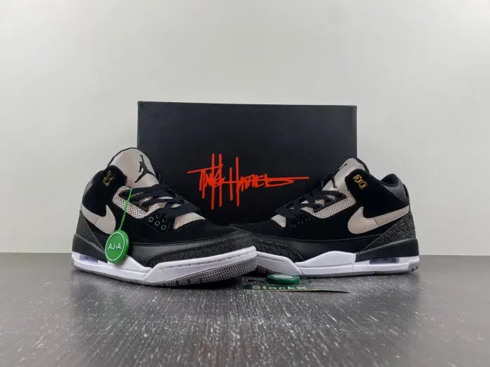 Air Jordan 3 Retro Tinker Black Cement Gold Ck4348-007, alternate view