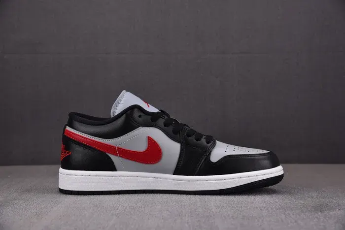 Air Jordan 1 Low Wolf Grey Gym Red (Women’s) C0774-062, alternate view