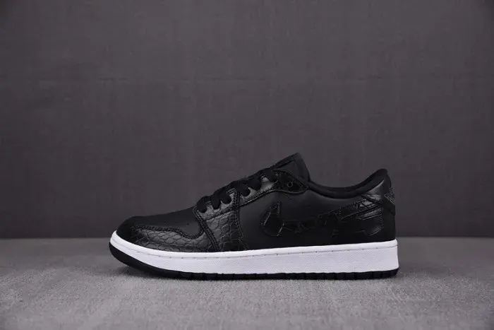 Air Jordan 1 Low Og Golf “Black Croc” Dd9315-003