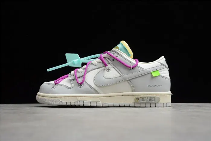 Off-White X Dunk Low 'Lot 21 Of 50' Dm1602-100