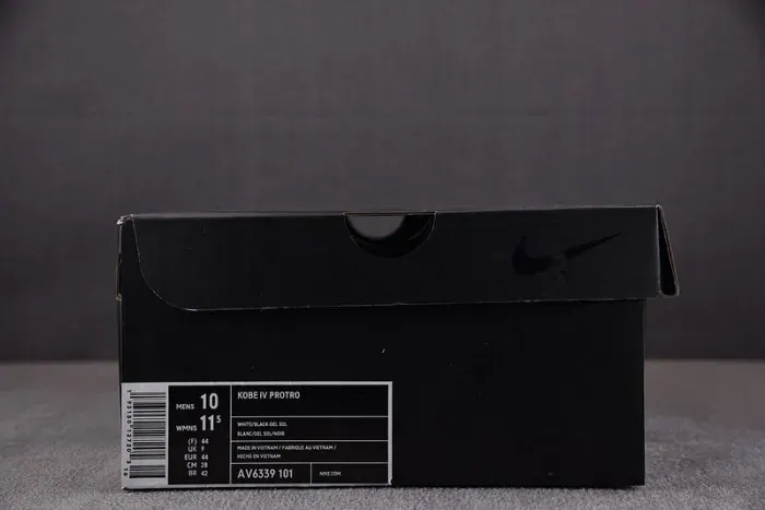 Nike Kobe 4 Protro White Black Del Sol Av6339-101, alternate view