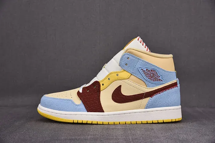Air Jordan 1 Mid Se Fearless Ma1S0N Chateau Cu2803-200