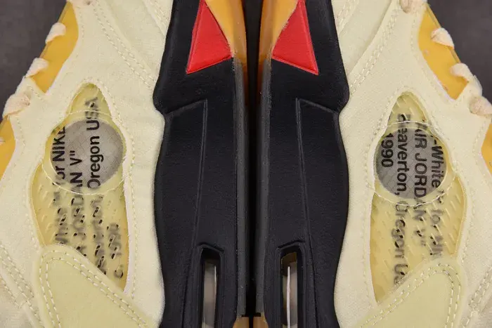 Air Jordan 5 Retro Off-White Sail Dh8565-100, alternate view