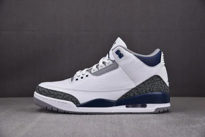 Air Jordan 3 White Midnight Navy Ct8532-140