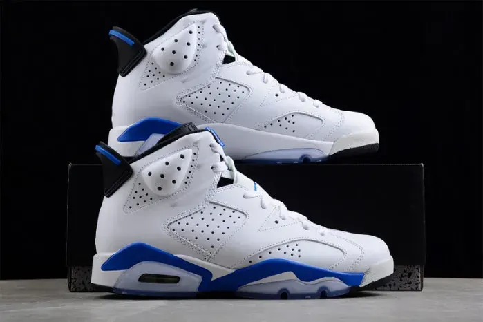 Air Jordan 6 "Sport Blue" 384664-107, alternate view