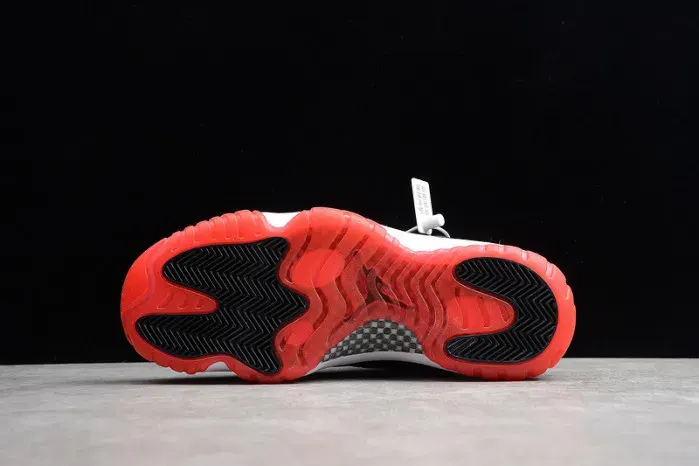 Air Jordan 11 Retro Low "Bred" Black/ Red Mens 528895-012, alternate view