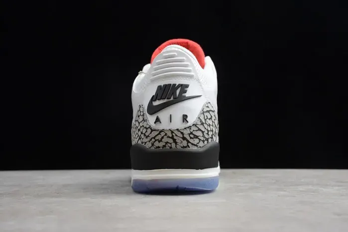 Air Jordan 3 Retro Nrg "Free Throw Line" White Mens 923096-101, alternate view