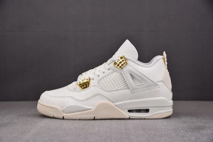 Women’s Air Jordan 4 Sail Metallic Gold Aq9129-170