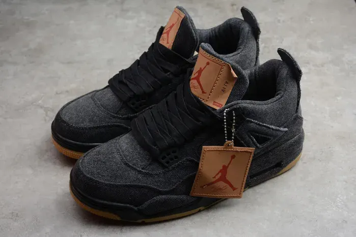 Levi'S X Air Jordan 4 'Black' Ao2571-001, alternate view