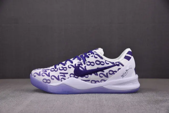 Nike Kobe 8 Protro “White Court Purple” Fq3549-100