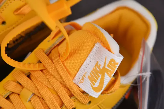 Nike Air Force 1 Low Off-White Ica University Gold Dd1876-700, alternate view