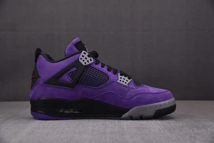 Travis Scott X Air Jordan 4 Retro Purple Aj4-766296, alternate view