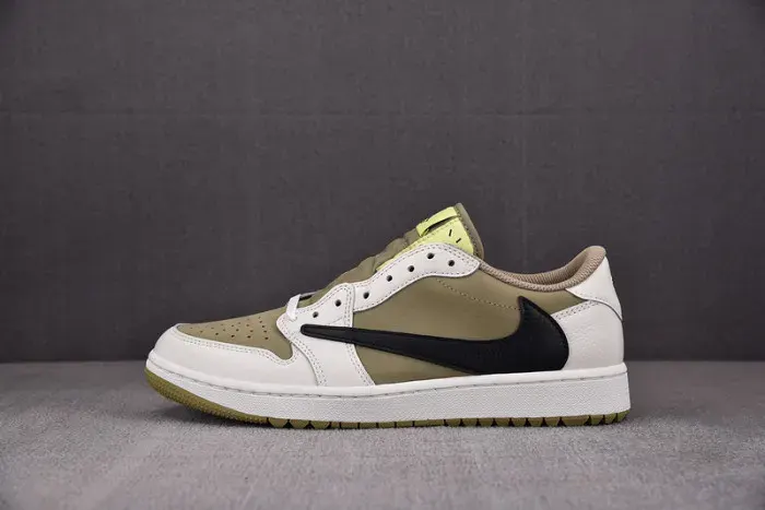 Air Jordan 1 Retro Low Golf Travis Scott Neutral Olive Fz3124-200