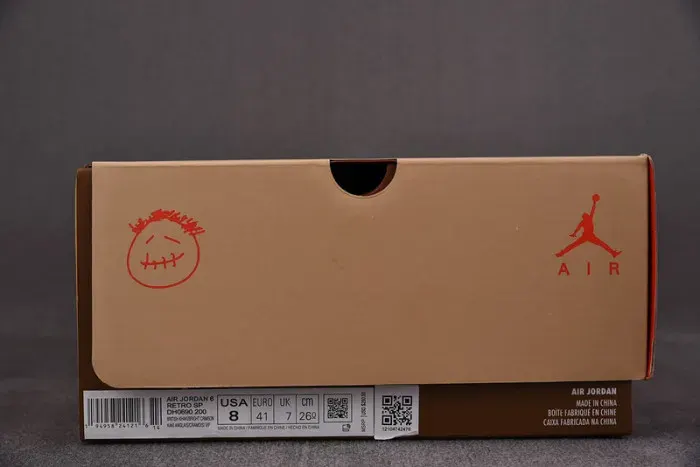 Travis Scott X Air Jordan 6 “British Khaki” Dh0690-200, alternate view