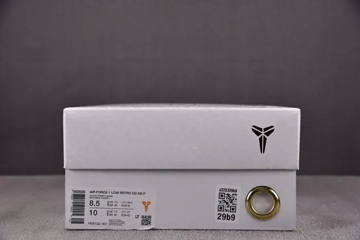 Nike Air Force 1 Low Kobe Bryant Lakers Away (Numbered Edition Of 8000) Hv5122-001, alternate view