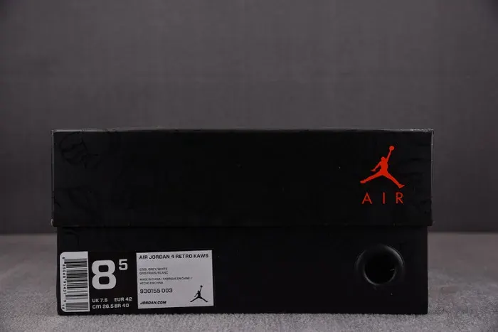 Kaws X Air Jordan 4 “Cool Grey” 930155-003, alternate view