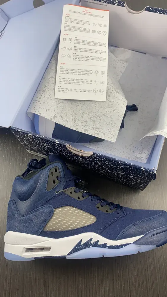 Air Jordan 5 Midnight Navy Fd6812-400, alternate view